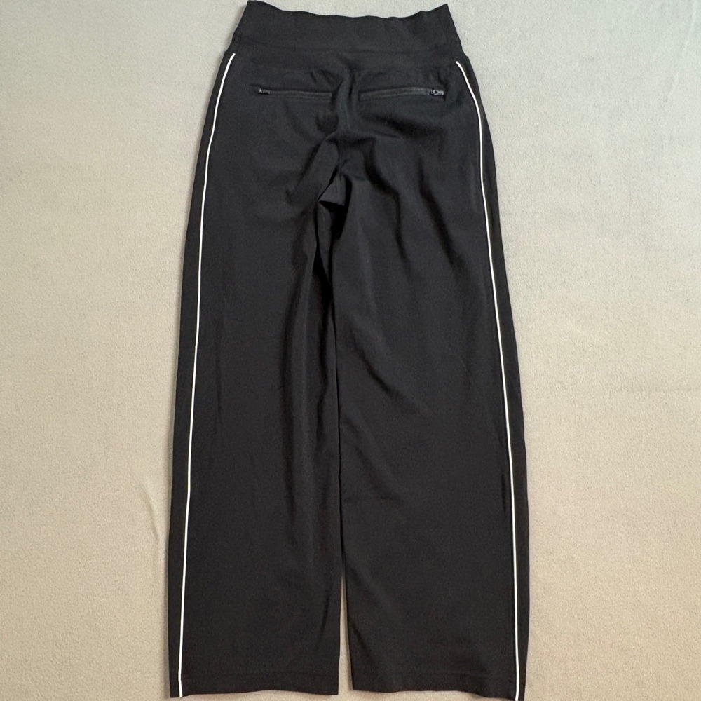 Athleta Womens Venice High Rise Track Stripe Wide leg Side Piping Small - Picture 2 of 10